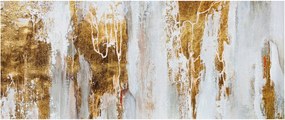 Tablou - Abstract auriu (120x50 cm)