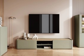 Dulap TV Elivo 220 cm - eukaliptus / stejar baltic dune