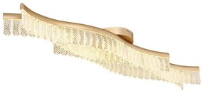 Lustra aplicata, Metal Auriu Mat, Cristale Acrilice, JULIET 67348DG GL
