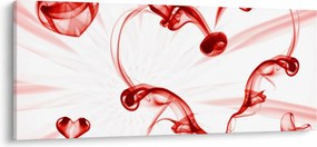 Tablou cu inima din fum (120x50 cm)