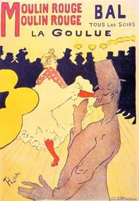 Toulouse-Lautrec, Henri de - Artă imprimată Moulin Rouge, Paris 1891, (26.7 x 40 cm)