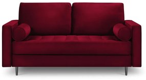 Canapea din catifea Milo Casa Santo, 174 cm, roșu