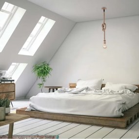 Lustră pe cablu DIY 1xE27/10W/230V maro Leuchten Direkt 13572-79