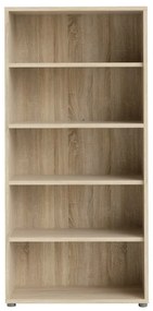 Bibliotecă modulară cu aspect de lemn de stejar 89x189 cm Prima – Tvilum
