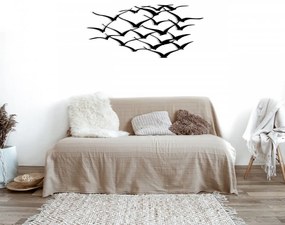 Accesoriu Decorativ de Perete Herd Of Birds, Metal