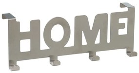 Cuier de ușă argintiu mat din metal 32 cm Home – Casa Selección