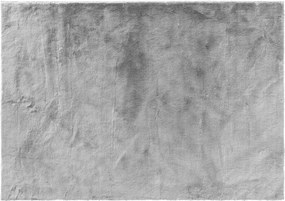 Covor moale din blană artificială, gri, FELINE