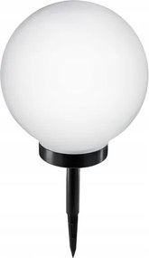 Lampă solară LED, 1,2 V, 6500 K, 200 mAh, diametru 25 cm, IP44, alb/negru