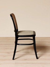 Scaun dining, din bumbac si rattan, Cleopatra