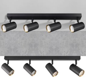Spot NICEA 4xGU10/10W/230V negru