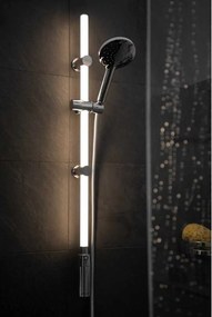 Tijă de duș argintie de montat pe perete 74 cm LED – Wenko