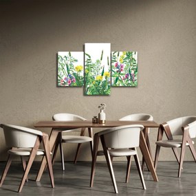 Tablou - Flori de pajiște pictate (90x60 cm)