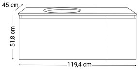 Mobilier complet de baie Tunis 120