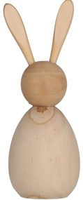 Iepuras de lemn BUNNY DAISY 17,5 cm natural