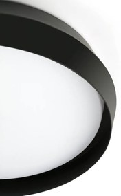 Lustra / Plafoniera LED design modern slim SHOKU 35cm negru