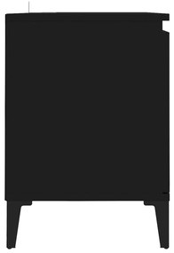 Comoda TV cu picioare metalice, negru, 103,5x35x50 cm 1, Negru