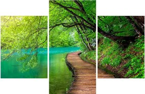 Tablou - Lacurile Plitvice (90x60 cm)