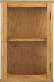 Vitrină în culoare naturală suspendată 40x60x20 cm Zamora – House Nordic