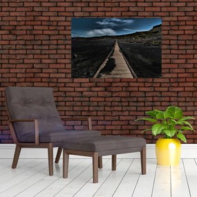 Tablou drumul de lemn în amurg (90x60 cm)