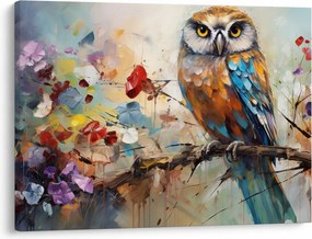 Tablou - Bufniță pictată (70x50 cm)