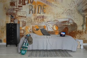 Tapet Street Race, Vintage, Rebel Walls