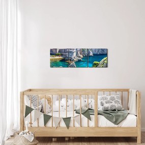 Tablou - Dubrovnik (cu ceas) (90x30 cm)