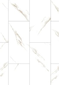 Mexen River White  panouri vinilice 610 x 305 mm LVT Dryback 2,5 mm, strat suport PVC, 4 V-Fugă, Jazz White