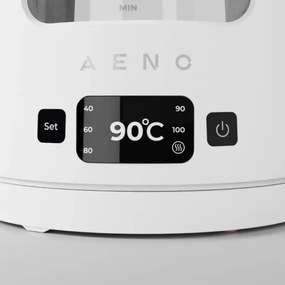 Ceainic electric AENO EK6 AEK0006, 2200 W, 1,7 l, 40-100 °C, STRIX, LED, perete dublu, filtru, bază rotativă la 360°, alb