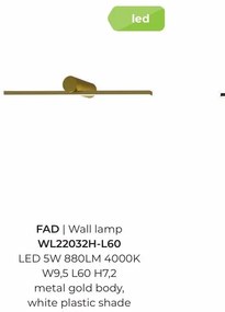 Aplica de perete LED design liniar FAD