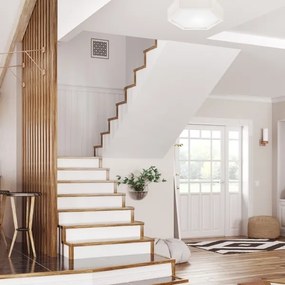 Plafonieră HEX 1xE27/60W/230V d. 32 cm alb pin