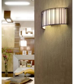 FARO 29310 - Aplică perete LINDA 2xE27/15W/100-240V alb/negru