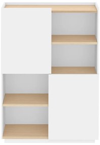 Bibliotecă albă mată 100x147 cm Nina TemaHome