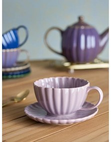 Ceașcă roz-deschis pentru cappuccino din gresie 220 ml Latina – Bloomingville