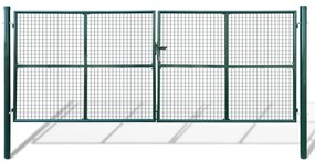 Poarta de gradina plasa, 415 x 200 cm   400 x 150 cm Verde, 415 x 200 cm