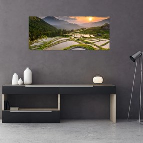 Tablou - Terase de orez (120x50 cm)