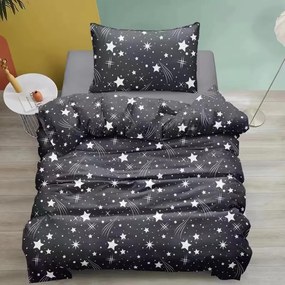 Lenjerie de pat din bumbac Culoare gri, NIGHT SKY