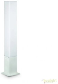 Stalp modern de exterior cu protectie IP44 EDO OUTDOOR PT1 SQUARE alb 142999
