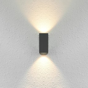 Aplică de exterior GENTA 2xGU10/40W/230V IP54 ITALUX OWL-2198-1SQ