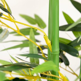 HOMCOM Bambus Artificial, Plantă Artificială, Plantă de Decor, Aspect Real, ușor de întreținut, pentru utilizare acasă, înălțime 180 cm, Verde | Aosom Romania