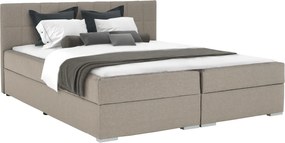 Pat tip BOXSPRING 180x200, taupe gri-maro, FERATA TV KOMFORT