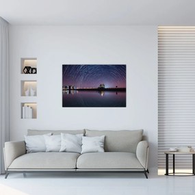 Tablou cu cerul nocturn și stele (90x60 cm)