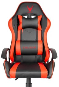 Scaun pentru jocuri video VARR Zolder negru/roșu