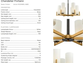 Candelabru 6 brate design modern Fortano MYMOD089PL-06BS