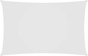 vidaXL Pânză parasolar, alb, 2,5x5 m, țesătură oxford, dreptunghiular
