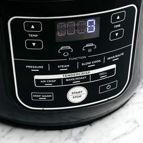 Multicooker Ninja OP300EU, 1460W, 6L, TenderCrisp, 7in1, fara BPA, Acoperire ceramica antiaderenta, Negru