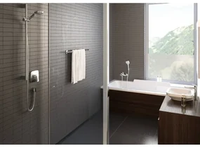 Baterie lavoar cu ventil pop-up, Hansgrohe Logis 190, montare pe blat, crom, 71090000