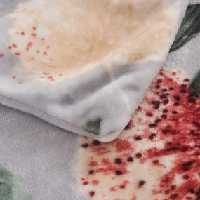 Lenjerie de pat gri deschis din micropluș/cocolino pentru pat de o persoană 140x200 cm Margot – My House