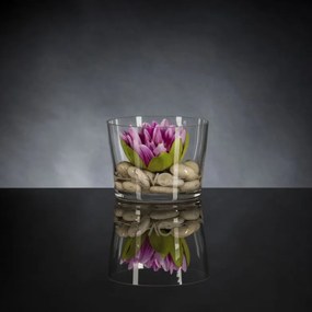 Aranjament floral mic decor festiv design LUX, ROMANTIC LOTUS FLOWER, violet 1141956.40