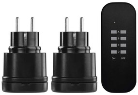 Set 2 prize cu telecomanda, IP44, exterior, max 3000W, EMOS