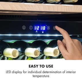 Klarstein Vinsider 35D Onyx Edition, răcitor de vinuri încorporat, clasă de eficiență energetică G